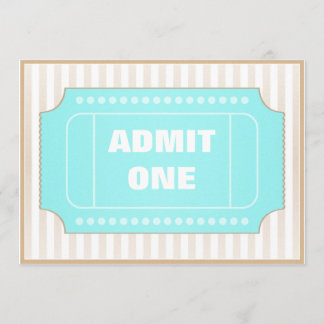 Invitation Bleu de brun de partie de film