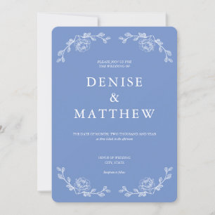 Invitation Bleu de Cornflower