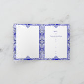 Invitation Bleu de dentelle en céramique de Grèce (Intérieur)