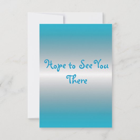 Invitation bleu de fleur (Dos)