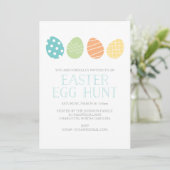 Invitation Bleu de la Fête de chasse aux oeufs de (Debout devant)