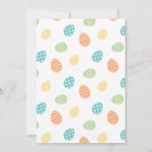 Invitation Bleu de la Fête de chasse aux oeufs de (Dos)