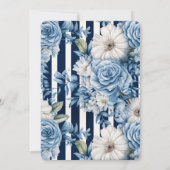 Invitation Bleu de la Marine Fruits Anniversaire (Dos)