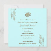 Invitation Bleu de la mer de 311 côtes (Dos)