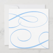 Invitation bleu de sainte communion (Dos)