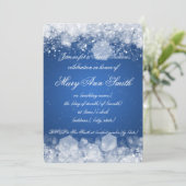 Invitation Bleu de scintillement de la nuit 2 de partie de (Debout devant)