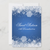 Invitation Bleu de scintillement de la nuit 2 de partie de (Dos)