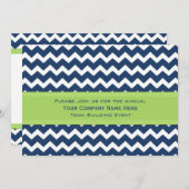 Invitation Bleu d'entreprise d'invitation d'événement de (Devant / Derrière)