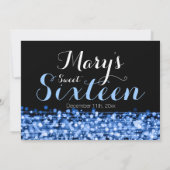 Invitation Bleu des Sweets sixteens (Dos)
