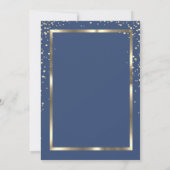 Invitation Bleu, Diamants Gold Graduation Cap Graduation (Dos)