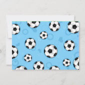 Invitation Bleu d'invitation de fête d'anniversaire du (Dos)