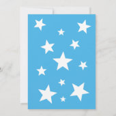 Invitation Bleu dormant Garçon Teddy Bear sur le Baby shower  (Dos)