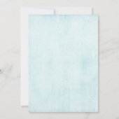 Invitation Bleu Dreamcatcher avec Fleurs & Plumes (Dos)