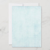 Invitation Bleu Dreamcatcher avec Fleurs & Plumes Anniversair (Dos)