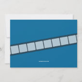 Invitation Bleu du billet | d'admission de fête (Dos)