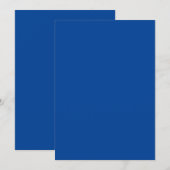 Invitation Bleu Duché, Bleu Plat, Bleu Gris, (Devant / Derrière)