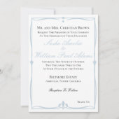 Invitation Bleu Dusty (Devant)