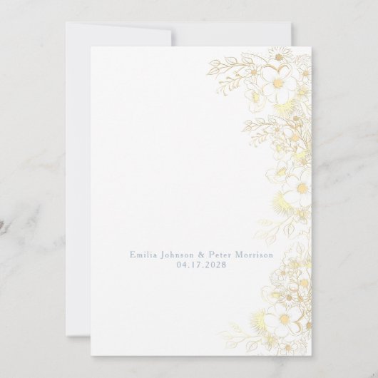 Invitation Bleu Dusty (Dos)