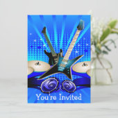 Invitation Bleu Electric Guitars, Fûts et Haut-parleurs Grad  (Debout devant)