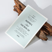 Invitation Bleu élégant classique