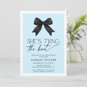 Invitation Bleu Elle noue la Fête des mariées de la ceinture (Debout devant)