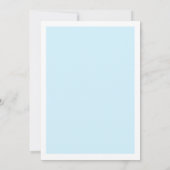 Invitation Bleu Elle noue la Fête des mariées de la ceinture (Dos)