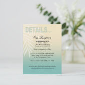 Invitation Bleu en bon état des détails | de réception de (Debout devant)