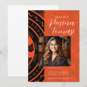 Invitation Bleu et blanc (Devant / Derrière)