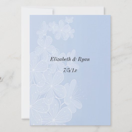 Invitation Bleu et Blanc, Conseils de mariage, Commentaire, P (Dos)