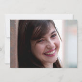 Invitation Bleu et Blanc Photo Graduation Party (Dos)