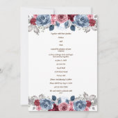 Invitation Bleu et Bourgogne (Devant)