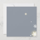 Invitation Bleu et gris Noël Baby Boy Douche (Dos)