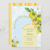 Invitation Bleu et Jaune Elle a trouvé sa Squeeze principale (Devant / Derrière)