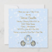 Invitation Bleu et or Baby shower afro-américain (Dos)