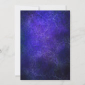 Invitation Bleu et or Surprise 60e anniversaire Dîner (Dos)