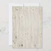 Invitation Bleu et rouge Étoiles et rayures rustiques | 4 JUI (Dos)