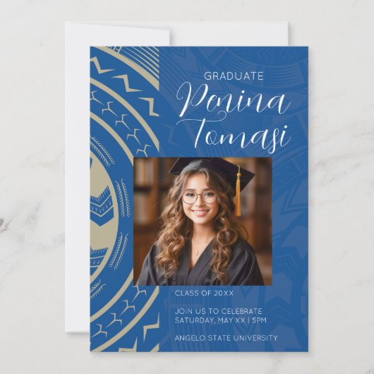 Invitation Bleu et Tan (Devant)