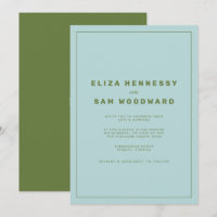 Bleu et vert Wes Anderson Mariage inspiré