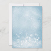 Invitation Bleu étincelant doux 16 (Dos)