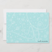 Invitation Bleu étincelle Lingerie nuptiale de douche Invitat (Dos)