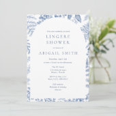 Invitation Bleu Floral Lingerie (Debout devant)