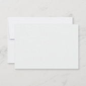 Invitation Bleu foncé or blanc subtil rayures mariage RSVP (Dos)
