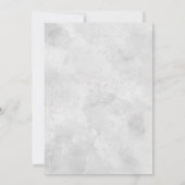 Invitation Bleu foncé rose rouge Floral Mariage chrétien (Dos)