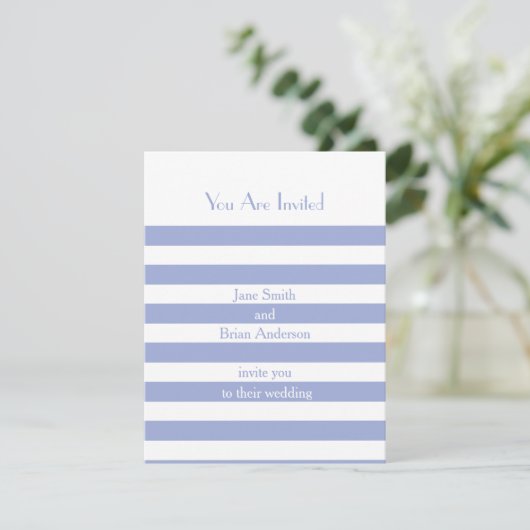 Invitation Bleu français (Debout devant)