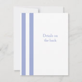 Invitation Bleu français (Dos)