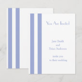 Invitation Bleu français (Devant / Derrière)