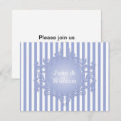 Invitation Bleu français (Devant / Derrière)