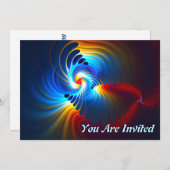 Invitation Bleu gravitationnel (Devant / Derrière)