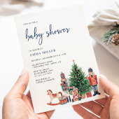 Invitation Bleu Holiday Baby Douche