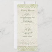 Invitation Bleu Hydrangea Floral Tourbillon Damassé de Style (Dos)